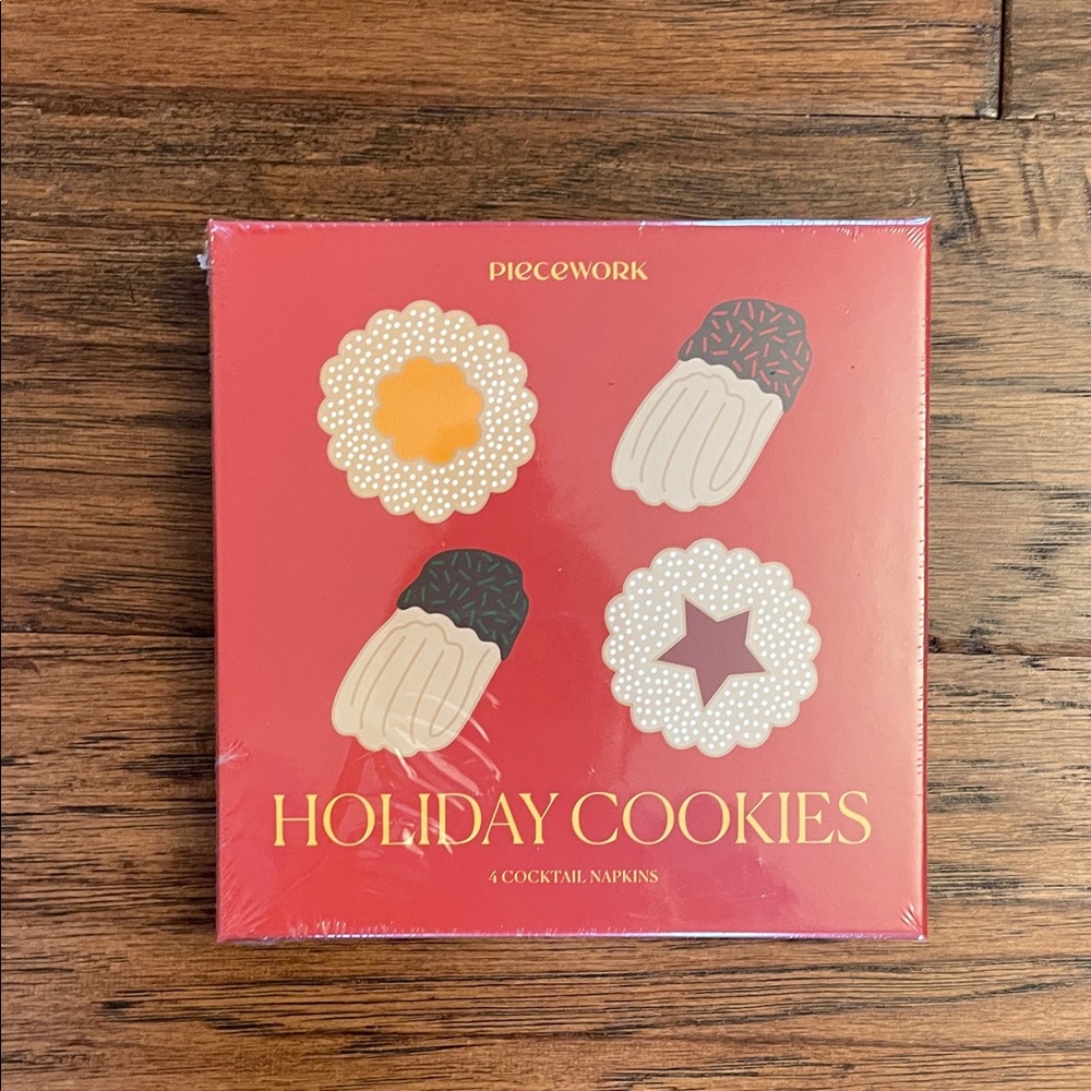Holiday Cookies Cocktail Napkins - set of 4 from Piecework